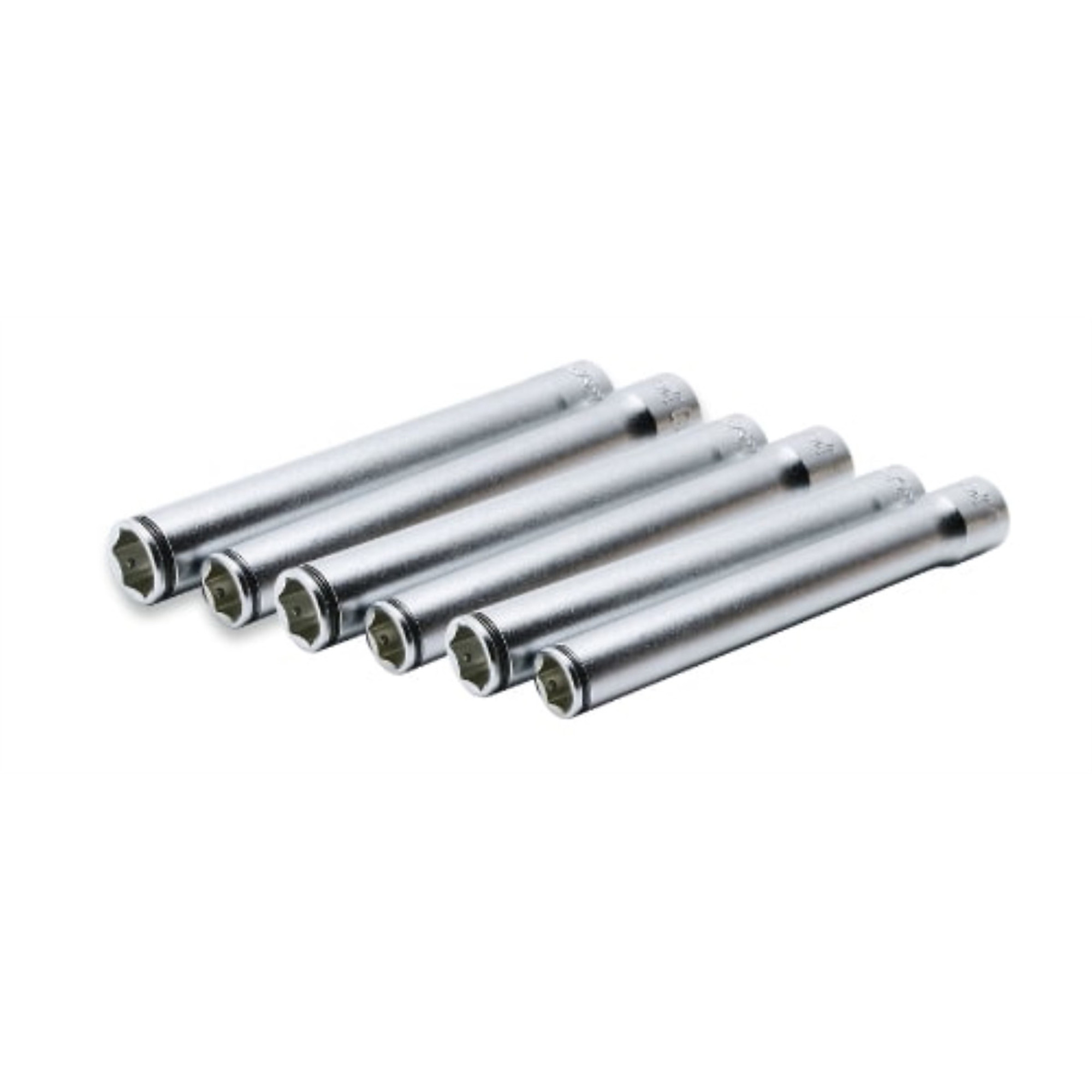 Ko-ken USA Extra Deep Nut Grip Socket Set — 3/8in. Sq. Dr., 6 Pcs, Model# KKNRS3350AM-6-L120